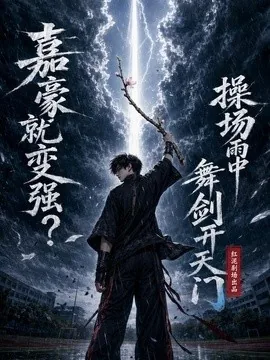 嘉豪就变强？操场雨中舞剑开天门（68集）AI短剧 (2026)