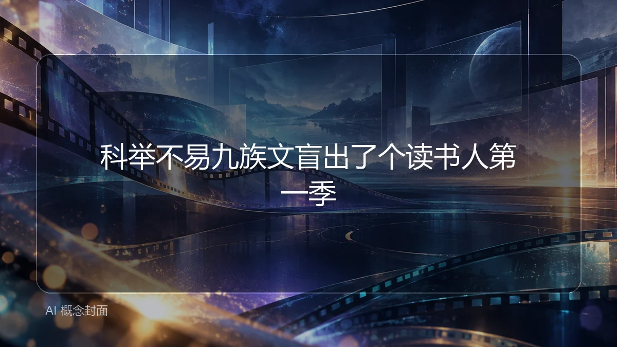 科举不易九族文盲出了个读书人第一季