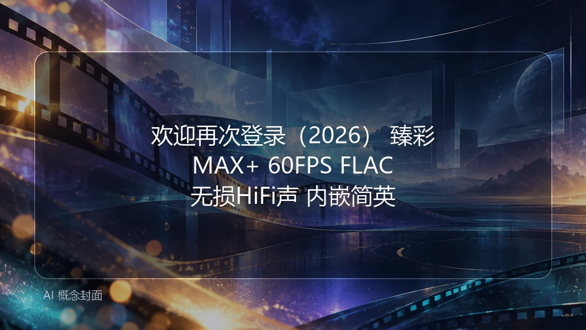 欢迎再次登录（2026） 臻彩MAX+ 60FPS FLAC无损HiFi声 内嵌简英
