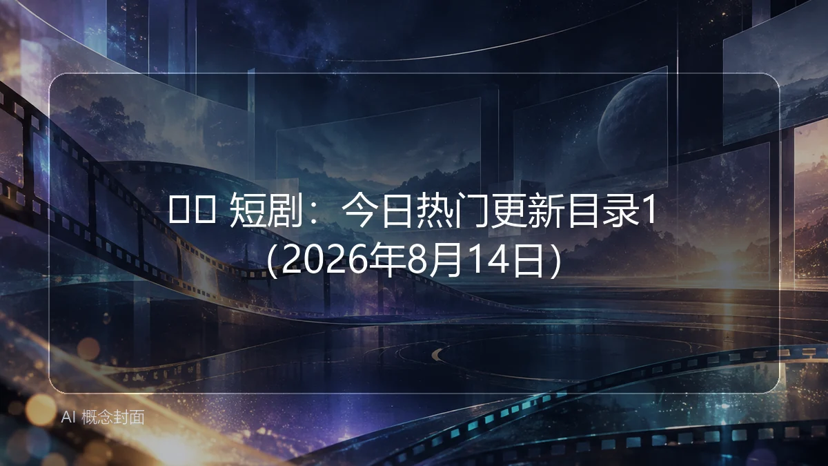 🎬🖼 短剧:今日热门更新目录1(2026年8月14日)