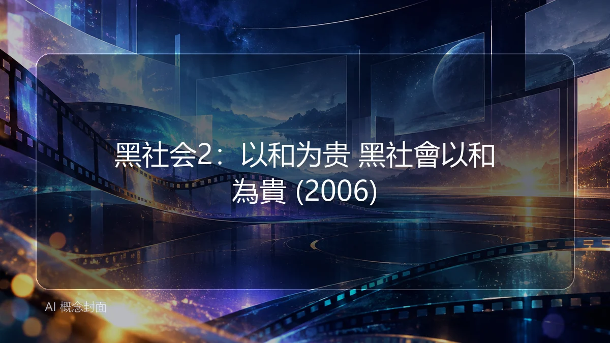 黑社会2：以和为贵 黑社會以和為貴 (2006)