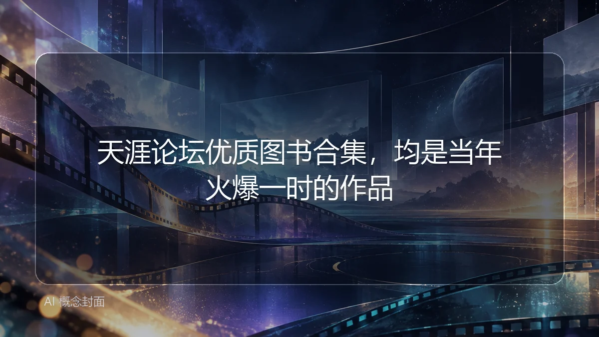 天涯论坛优质图书合集，均是当年火爆一时的作品