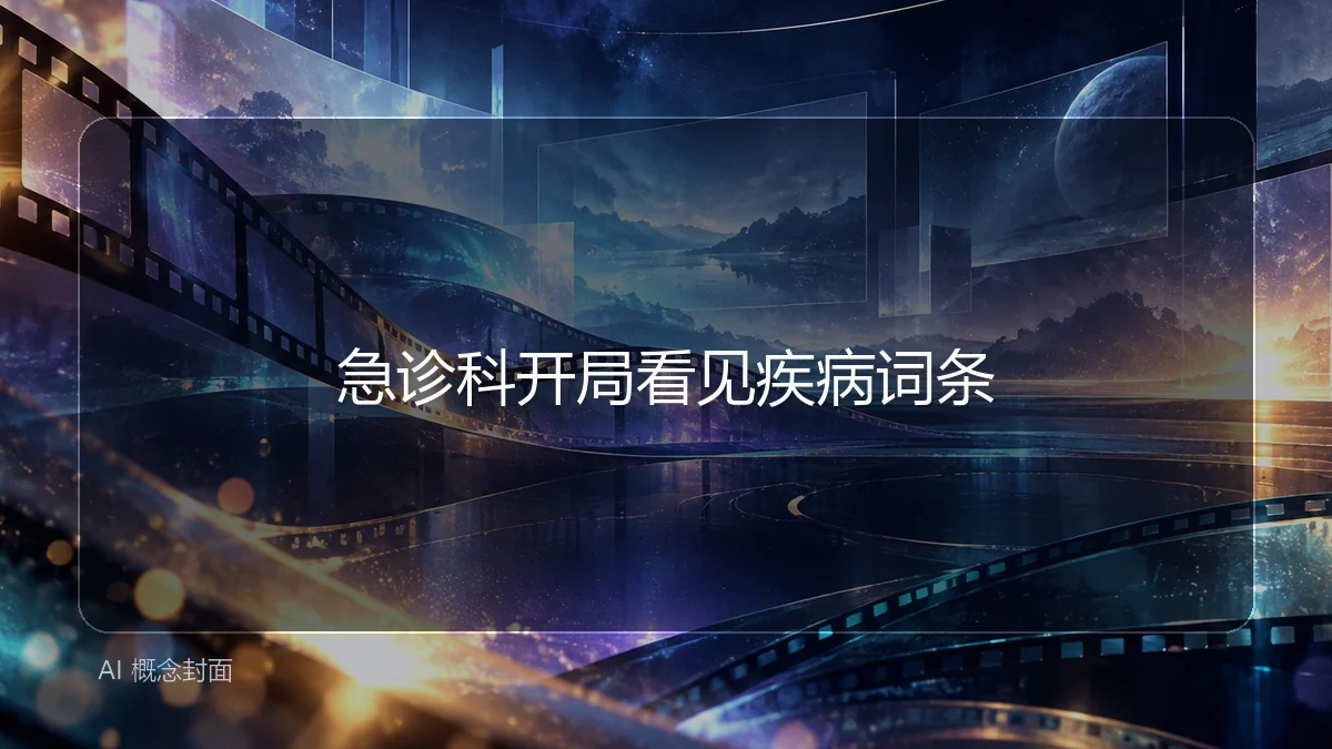 急诊科开局看见疾病词条