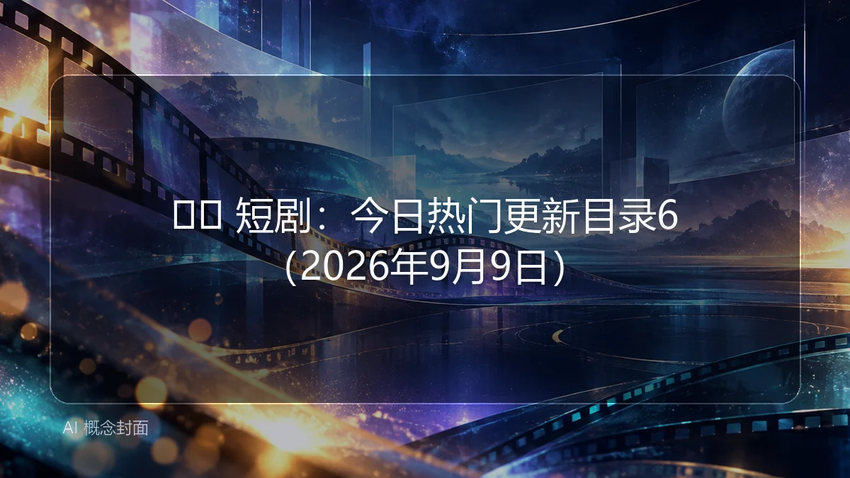 🎬🖼 短剧：今日热门更新目录6（2026年9月9日）