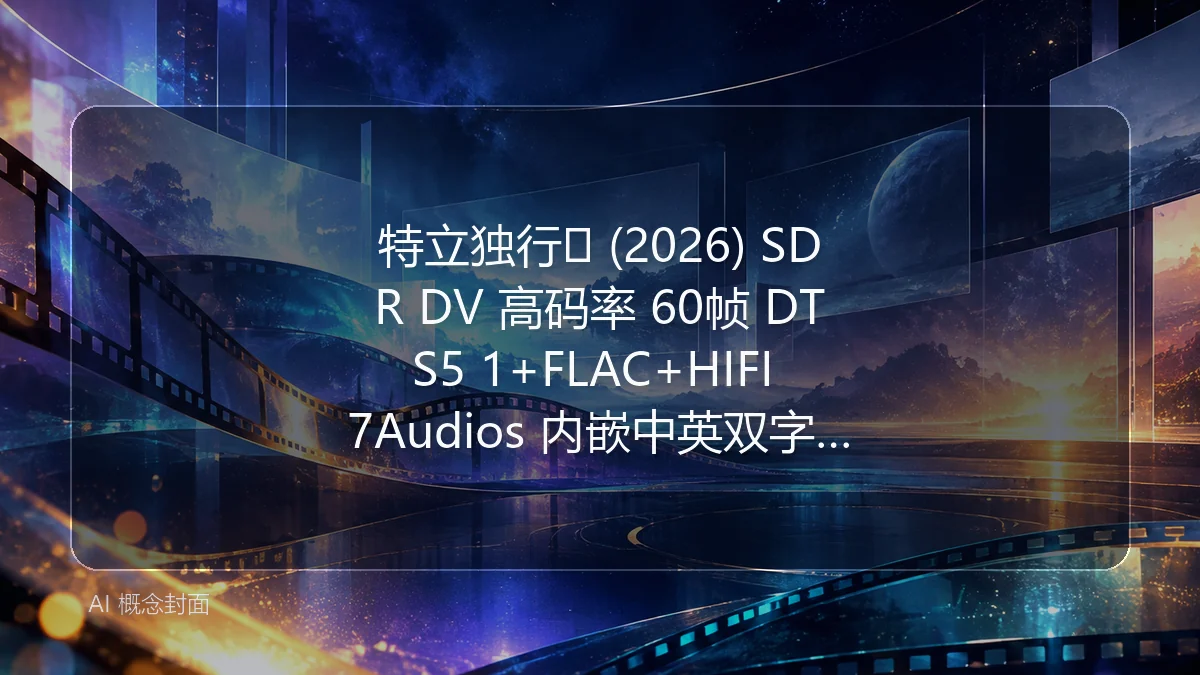 特立独行‎ (2026) SDR DV 高码率 60帧 DTS5 1+FLAC+HIFI 7Audios 内嵌中英双字白敬亭