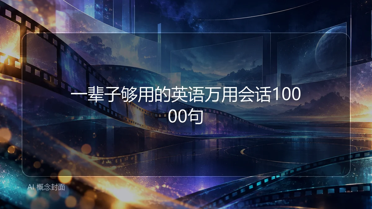 一辈子够用的英语万用会话10000句