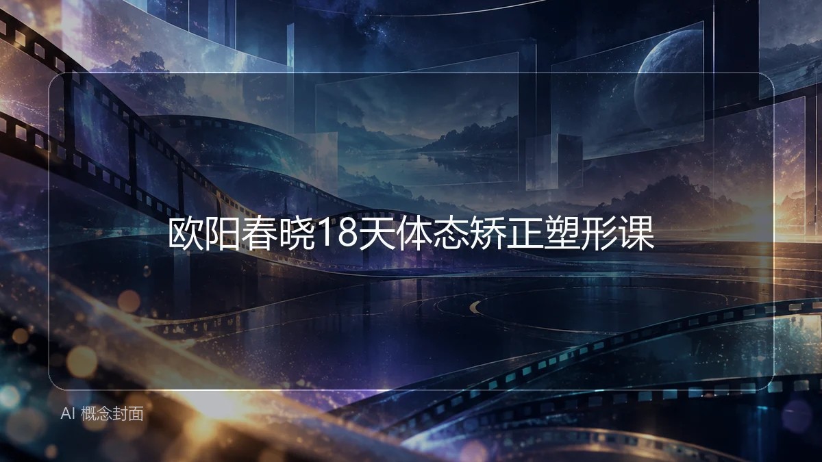 欧阳春晓18天体态矫正塑形课