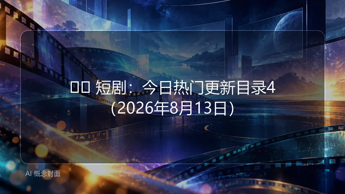 🎬🖼 短剧：今日热门更新目录4（2026年8月13日）