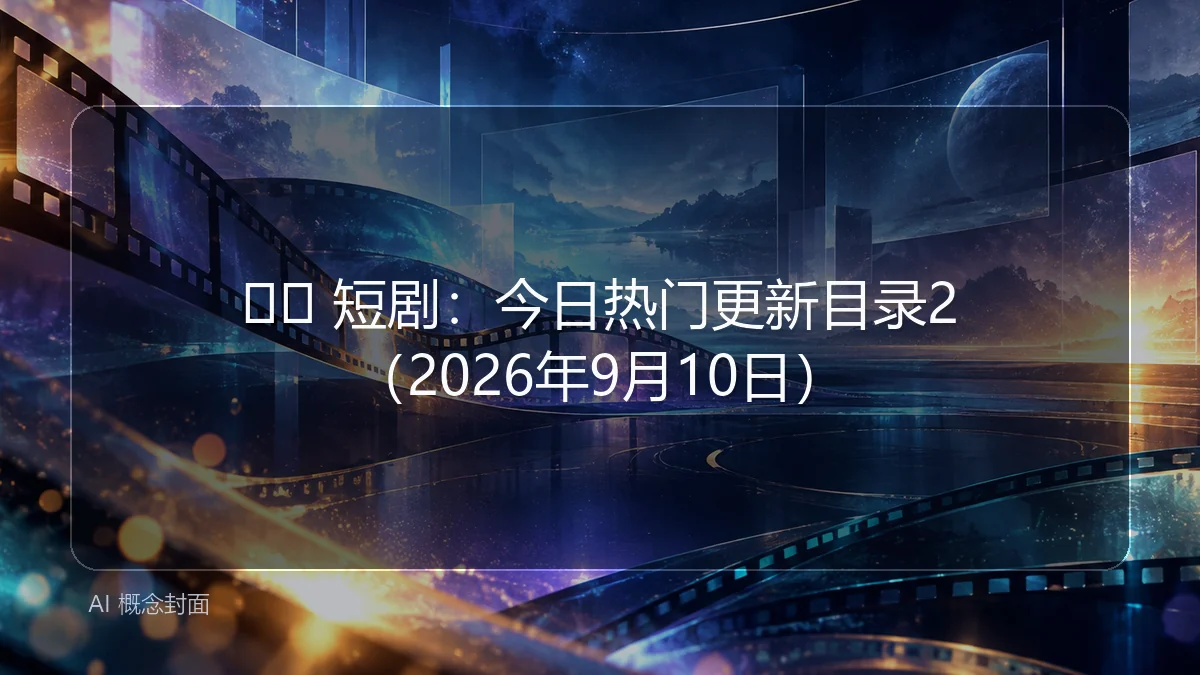 🎬🖼 短剧：今日热门更新目录2（2026年9月10日）