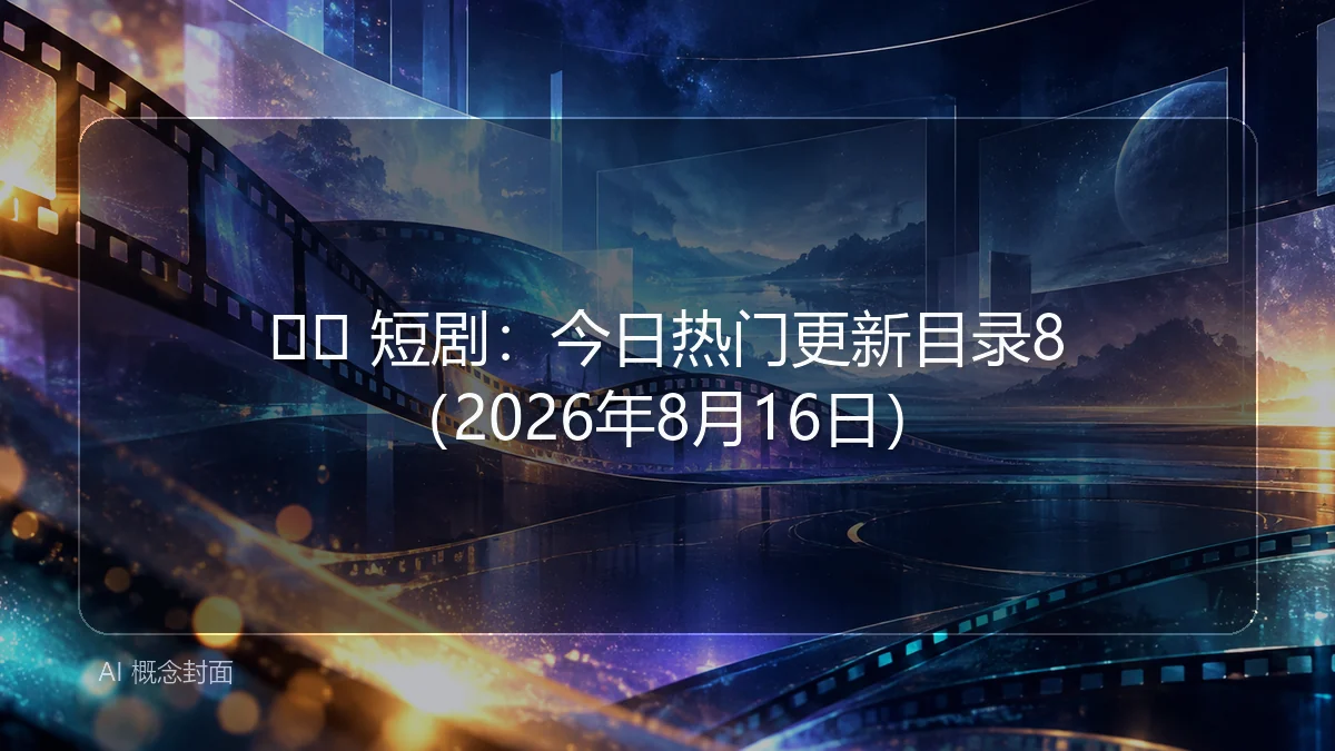 🎬🖼 短剧:今日热门更新目录8(2026年8月16日)