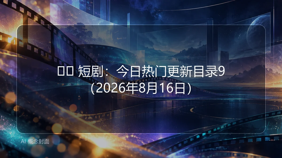 🎬🖼 短剧：今日热门更新目录9（2026年8月16日）
