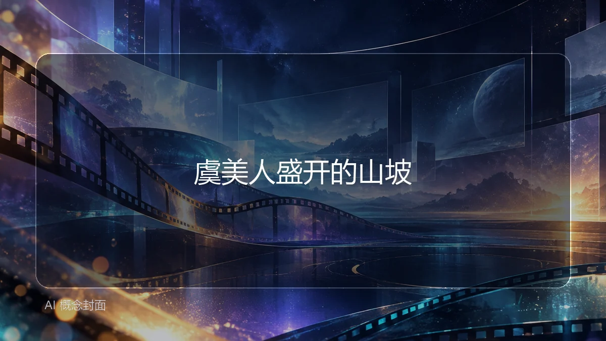 虞美人盛开的山坡