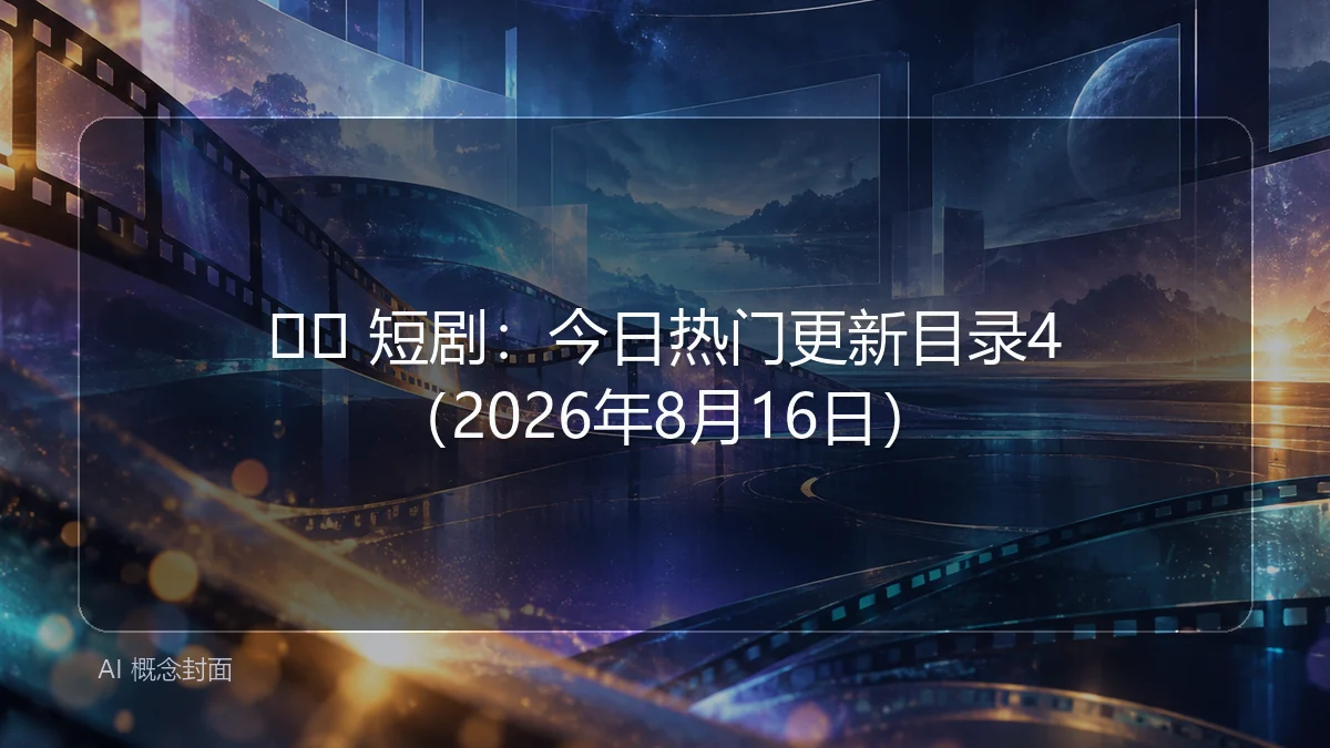 🎬🖼 短剧：今日热门更新目录4（2026年8月16日）