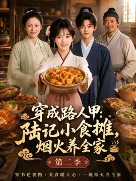 穿成路人甲：陆记小食摊，烟火养全家第二季（70集）AI短剧 (2026)