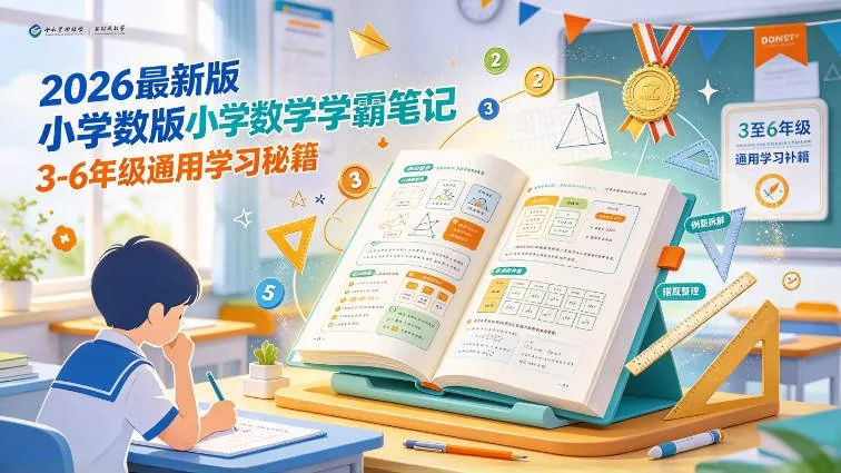 [夸克网盘]小学《2026最新版小学数学学霸笔记，3-6年级通用学习秘籍》