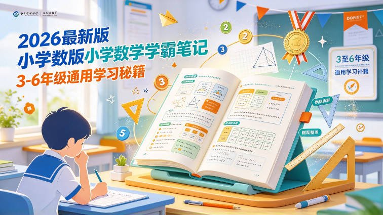 [夸克网盘]小学《2026最新版小学数学学霸笔记，3-6年级通用学习秘籍》