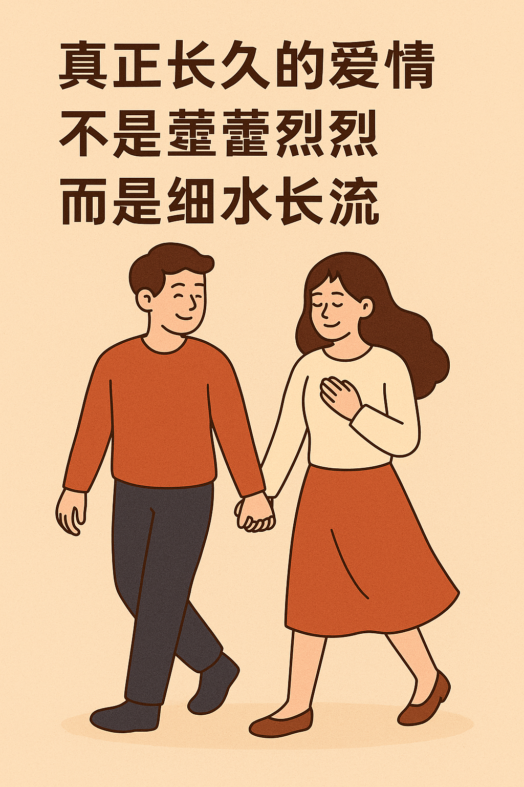 ? 真正长久的爱情,不是轰轰烈烈,而是细水长流