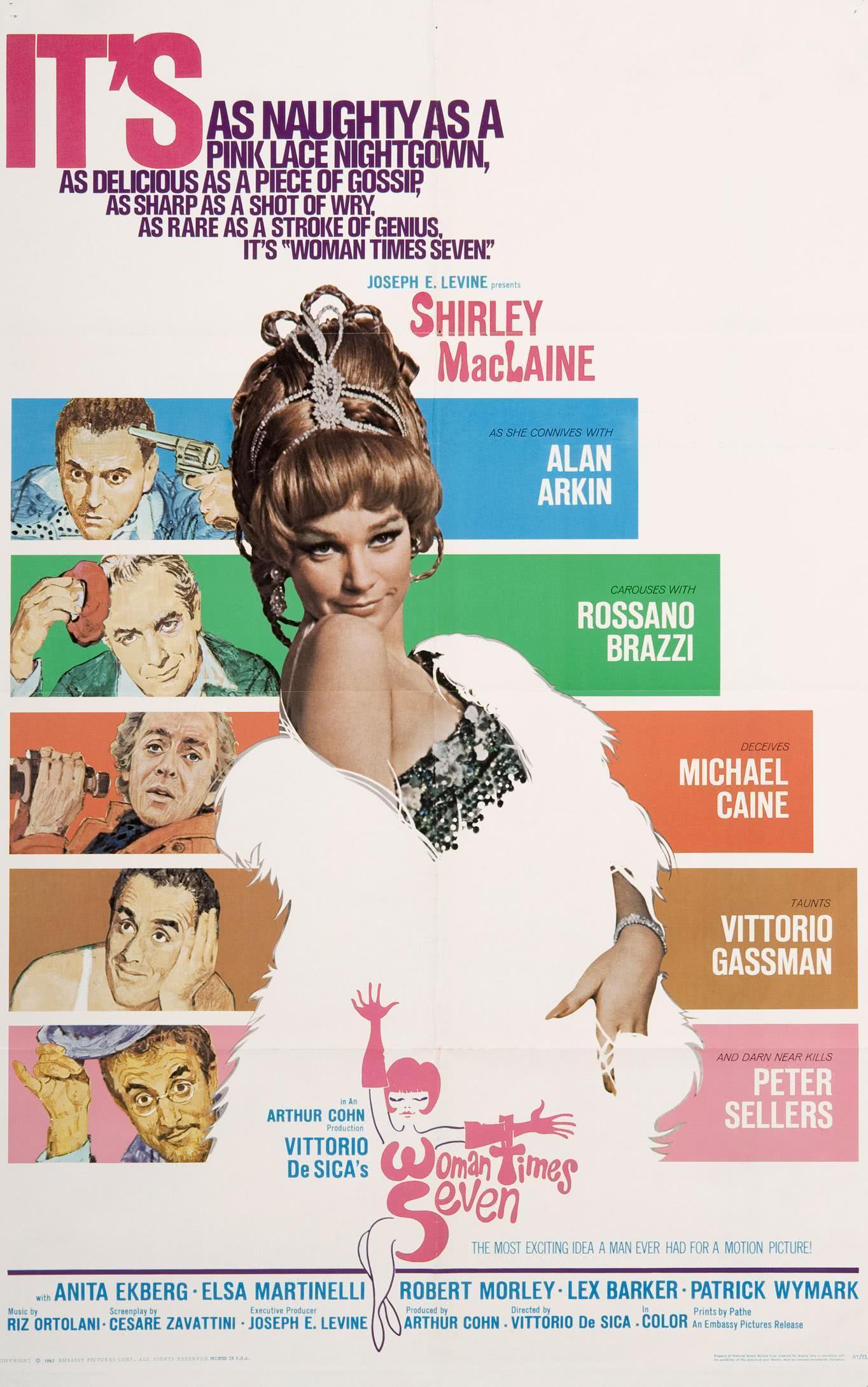 《七段情 Woman Times Seven (1967)》百度云网盘夸克下载.阿里云盘.中字.(1967)