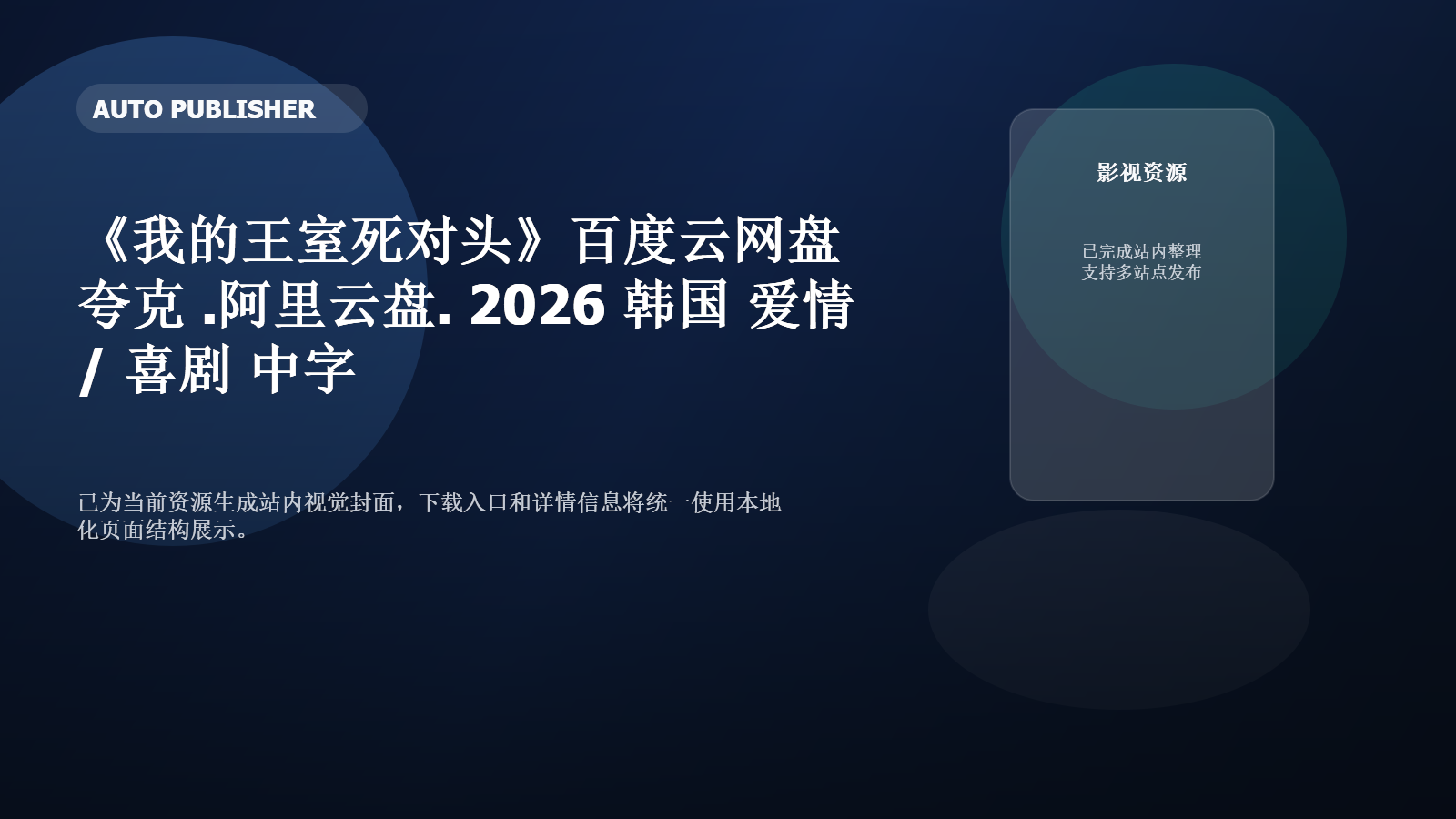 《我的王室死对头》百度云网盘夸克下载.阿里云盘.中字.(2026)