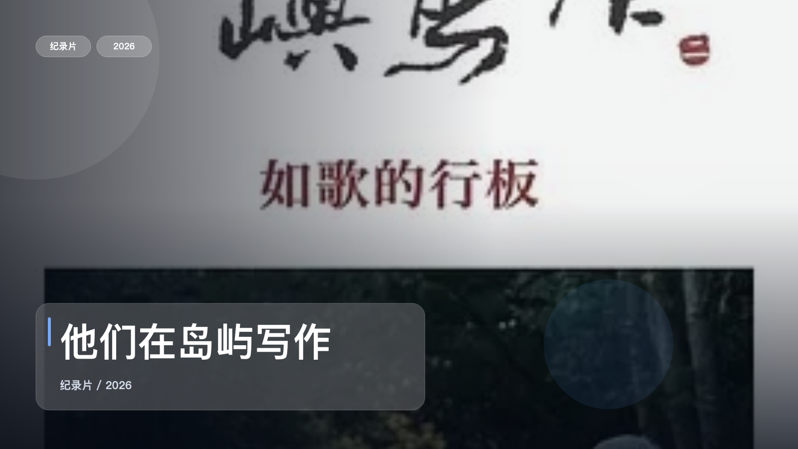 这套高分片单建议直接收了!《他们在岛屿写作》 未删减 限时转存