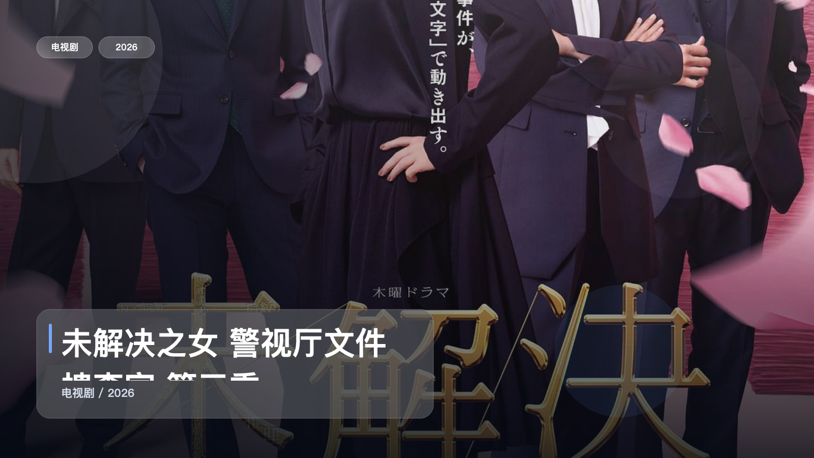 追到停不下来!《未解决之女 警视厅文件捜査官 第三季》 2026 未删减 限时转存