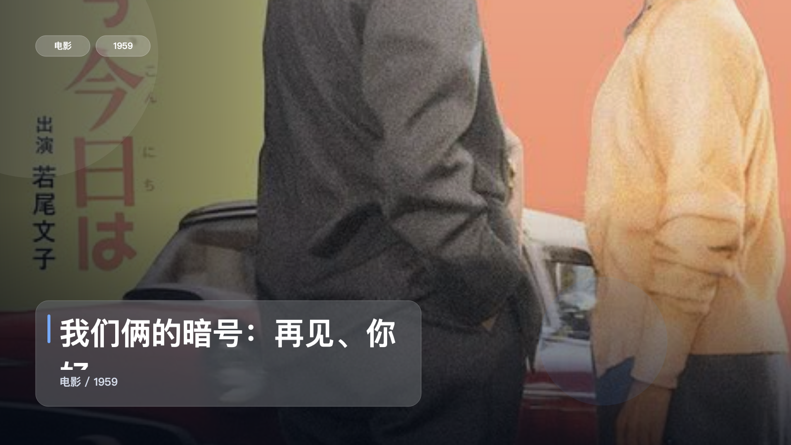 强推!《我们俩的暗号:再见、你好》 1959 中文字幕 未删减 限时转存