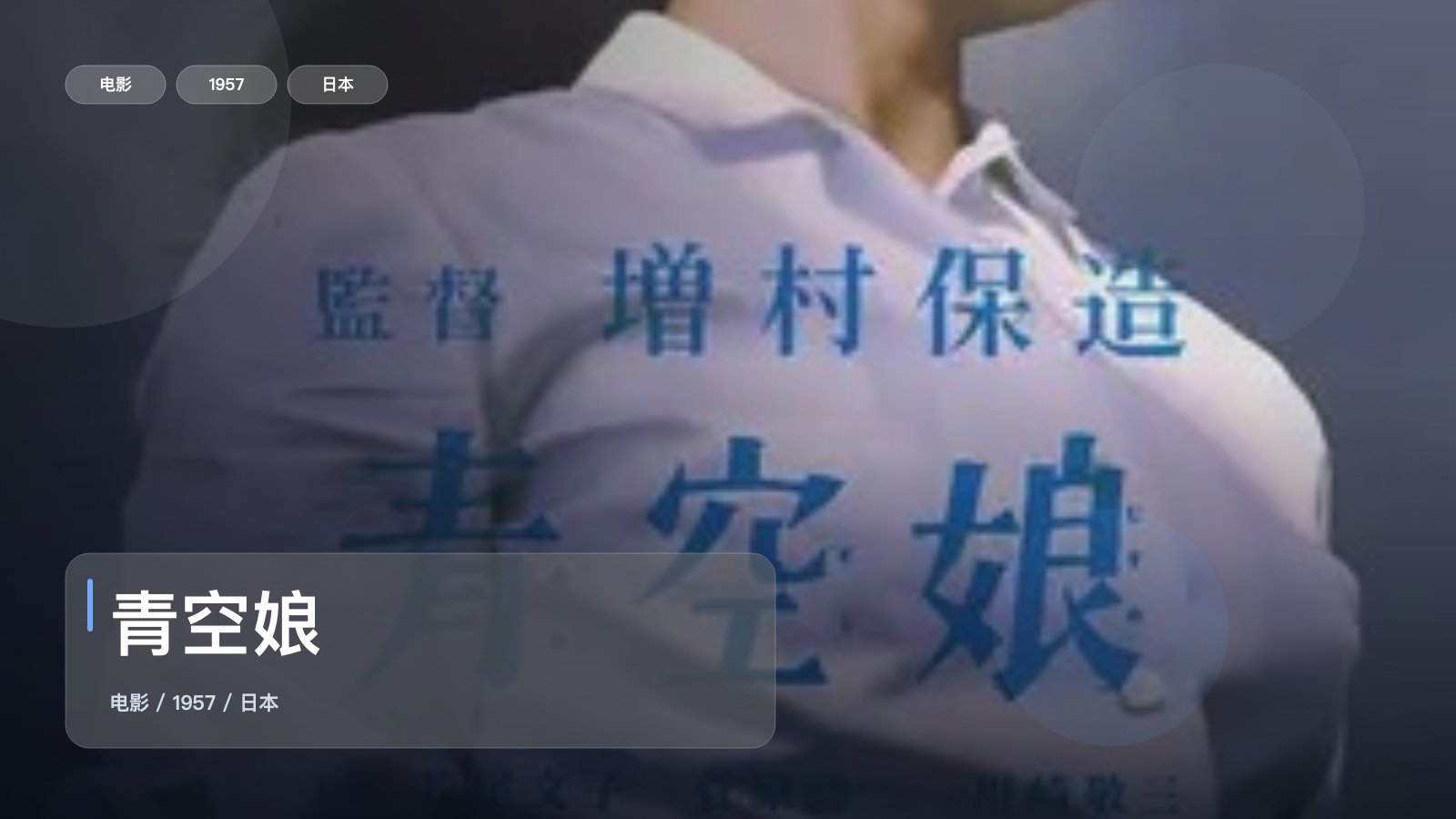 太劲爆了!《青空娘》 1957 未删减 限时转存
