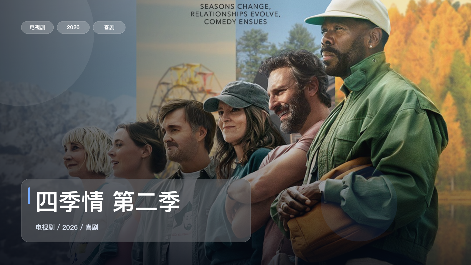 最近追疯的一部美国喜剧《四季情 第二季》 2026 未删减 限时转存