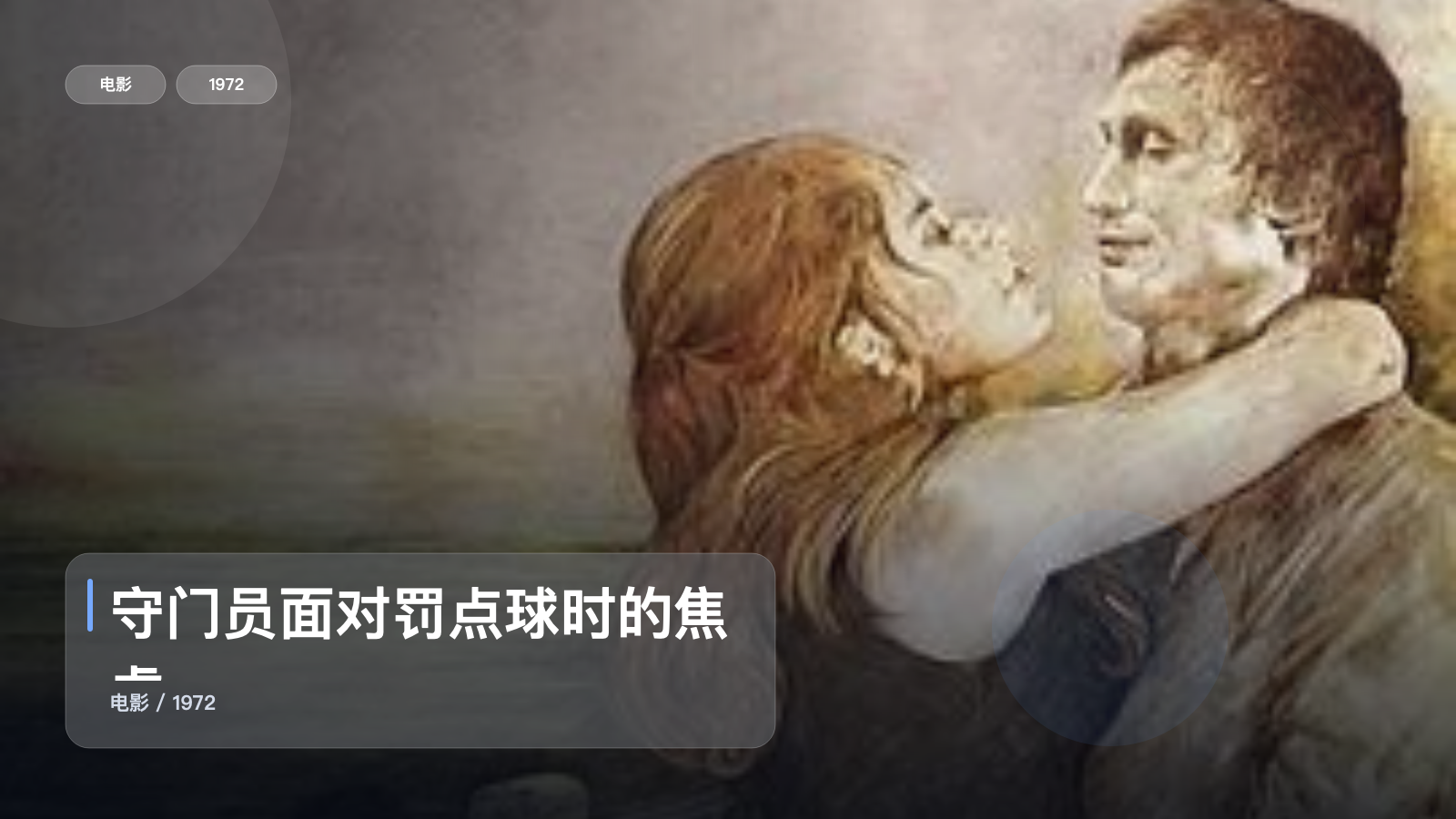 最近挖到宝了!《守门员面对罚点球时的焦虑》 1972 未删减 限时转存