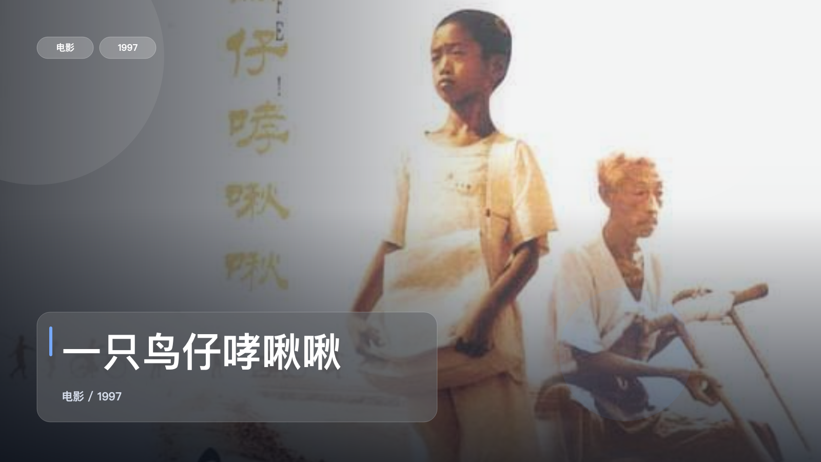 强推！台湾电影《一只鸟仔哮啾啾》 1997 中文字幕 未删减 限时转存