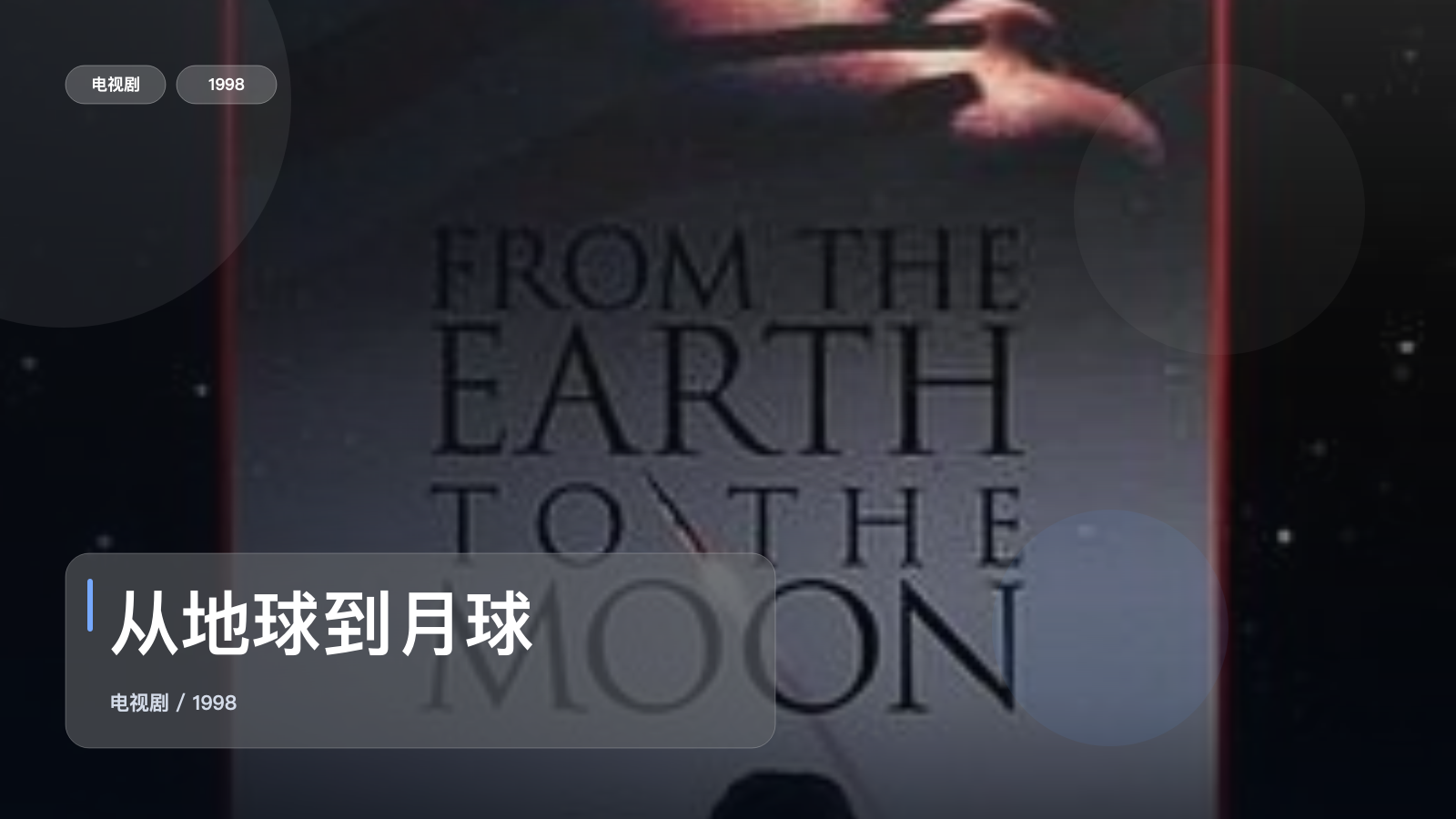 最近追疯的一部美国动作剧《从地球到月球》 1998 未删减 限时转存
