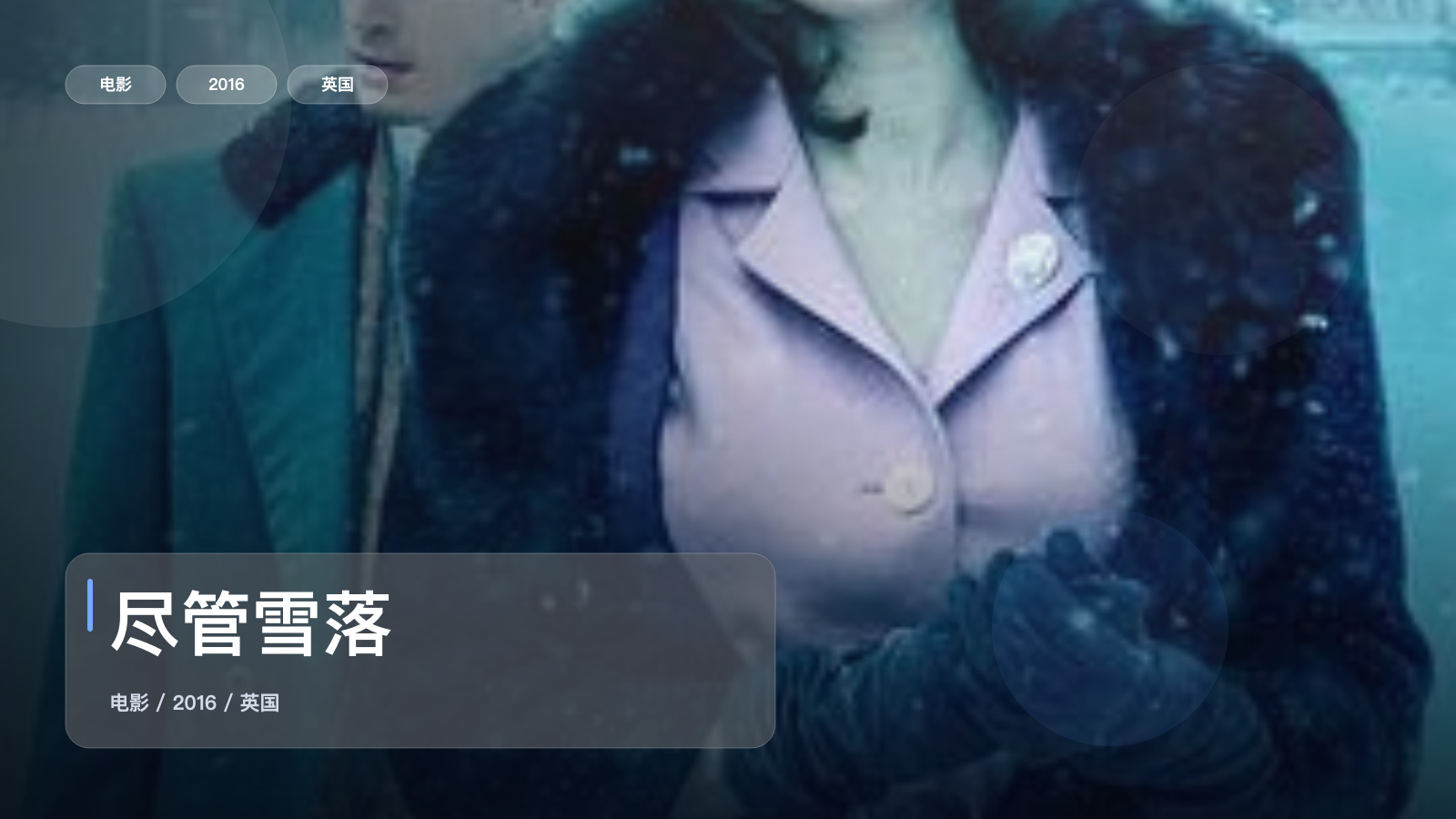 最近挖到宝了!英国爱情片《尽管雪落》 2016 未删减 限时转存